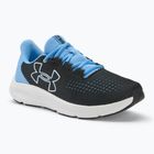 Under Armour Charged Pursuit 3 Big Logo pantofi de alergare pentru femei, negru/albastru orizont/alb