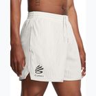 Pantaloni scurți de baschet pentru bărbați Under Armour Curry Splash Short white clay/black