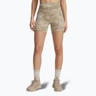 Pantaloni scurți de antrenament pentru femei Under Armour Project Rock Middy city khaki / black