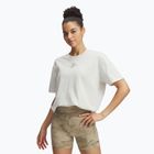 Tricou pentru femei Under Armour Project Rock Campus white clay/black