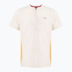 Tricou de alergare pentru bărbați Under Armour Trail Run Zip stone/noble gold/reflective