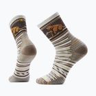 Șosete Smartwool Hike Targeted Cushion Bear Stripe Mid Crew ash