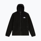 Bluză fleece pentru copii The North Face Teen Glacier Full Zip Hoodie tnf black