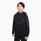 Bluză pentru copii Nike Sportswear Tech Fleece Full Zip black/black/black