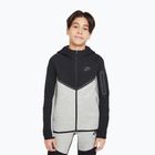 Bluză pentru copii Nike Sportswear Tech Fleece Full Zip dark grey heather/black/black/black