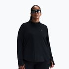 Longsleeve de alergare pentru femei Nike Swift Dri-FIT UV 1/4-Zip Plus Size black