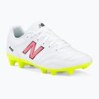 Încălțăminte de fotbal pentru copii New Balance 442's Academy V2 FG white/green