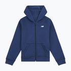 Bluză pentru copii New Balance Brush Back Small Logo Full Zip Hoodie nb navy