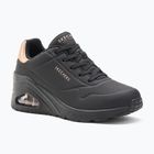 Încălțăminte pentru femei SKECHERS Uno Wedge Hi Steps black/rose gold