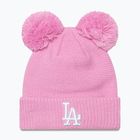 Căciulă de iarnă pentru femei New Era Wmns Double Pom La Dodgers pastel pink