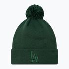 Șapcă pentru femei New Era Metallic Bobble Knit Beanie Los Angeles Dodgers dark green