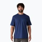 Tricou pentru bărbați Patagonia Boardshort Logo Pocket Responsibili clement blue