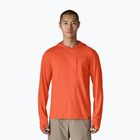 Bluză pentru bărbați Patagonia Capilene Cool Sun Hoody coal orange/light coal orange x-dye