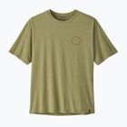 Tricou de trekking pentru bărbați Patagonia Cap Cool Daily Shirt - Spoke Stencil gumtree green - light gumtree green x-dye