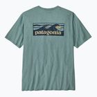 Tricou pentru bărbați Patagonia Boardshort Logo Pocket Responsibili blue sage