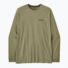 Longsleeve pentru bărbați Patagonia P-6 Logo Responsibili p-6 outline/gumtree green