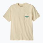 Tricou pentru bărbați Patagonia Midweight '95 Oval Logo Pocket Tee undyed natural