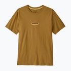 Tricou pentru bărbați Patagonia '95 Oval Logo bobcat brown/sunshine