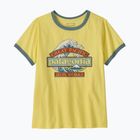 Tricou pentru femei Patagonia Great Waves Ringer Tee lemon zest