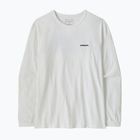 Longsleeve pentru femei Patagonia P-6 Logo Responsibili-Tee LS fiber white