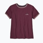 Tricou pentru femei Patagonia Fitz Roy Foothills Ringer Tee berry fig