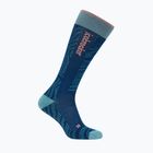 Șosete de schi pentru femei Icebreaker Merino Ski+ Light OTC Mountain Contour atlantis/hydro/acid pink