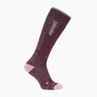 Șosete de schi pentru femei icebreaker Merino Ski+ Medium OTC Mountain Contour java/blush/summit