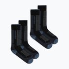 Șosete de schi pentru femei Icebreaker Merino Ski+ Medium OTC 2 Pack black/dawn/graphite