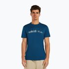 Tricou pentru bărbați icebreaker Merino 150 Tech Lite The Peaks atlantis