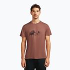 Tricou pentru bărbați icebreaker Merino Core Canoe Companions carob