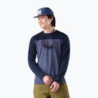 Bluză termoactivă pentru bărbați Smartwool Classic Thermal Merino Base Layer Colorblock Crew Boxed deep navy/nightfall