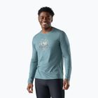 Longsleeve pentru bărbați Smartwool Wander Valley Active Long Sleeve Graphic Tee dusty tea