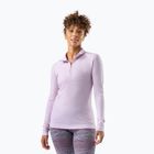 Bluză termoactivă pentru femei Smartwool Classic Thermal Merino Base Layer 1/4 Zip Boxed lavender sky heather