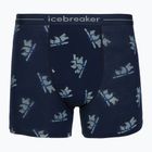 Boxeri termoactivi pentru bărbați Icebreaker Merino 150 Anatomica BearTour AOP Boxers midnight navy