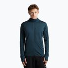 Bluză de trekking pentru bărbați Icebreaker Merino 300 Realfleece Descender Zip Hoodie abyss