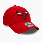 New Era Tonal Check 9Forty Chicago Bulls baseball cap roșu