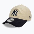 New Era Block Cord 9Twenty New York Yankees șapcă de baseball bej deschis