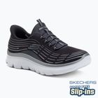 Încălțăminte pentru femei SKECHERS Summits Plus Soft Luster charcoal/silver