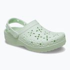 Papuci Crocs Classic Floral Cutout Clog jade tint