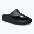 Papuci pentru femei Crocs Getaway Platform Toe Loop black
