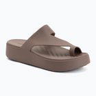 Papuci pentru femei Crocs Getaway Platform Toe Loop truffle