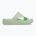 Șlapi pentru femei Crocs Getaway Platform Toe Loop jade tint