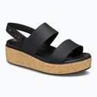 Sandale pentru femei Crocs Brooklyn Cork Low Wedge black/black