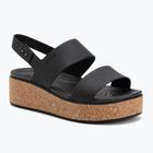 Sandale pentru femei Crocs Brooklyn Cork Low Wedge black/black