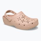 Papuci Crocs Classic Floral Cutout Clog pink caramel