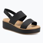 Sandale de damă  Crocs Brooklyn Matte Wrap Low Wedge black/cashew