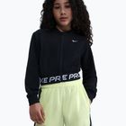 Bluză pentru copii Nike Pro Fleece black/black/black/white