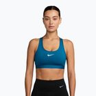Sutien de antrenament Nike Swoosh Medium Support green abyss/white