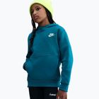 Bluză pentru copii Nike Sportswear Club Fleece Green Abyss/White