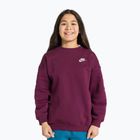 Bluză pentru copii Nike Sportswear Club Fleece burgundy/white